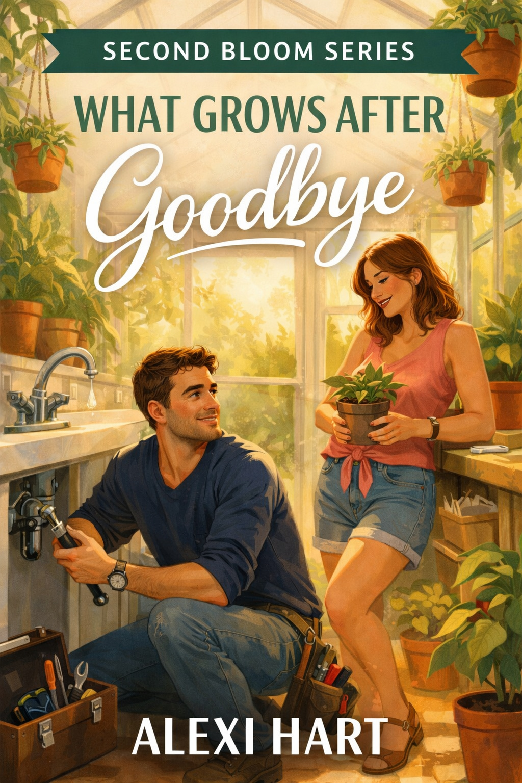 What Grows After Goodbye, book cover design